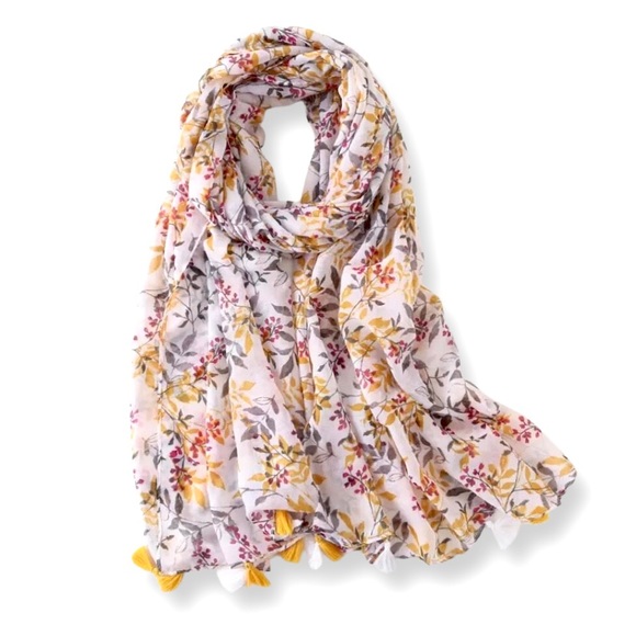 Accessories - ✂️ SPRING SWEEP SALE Luxury Tassel Viscose Lightweight Shawl Scarf